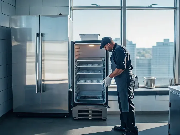 Commercial walk-in refrigeration unit